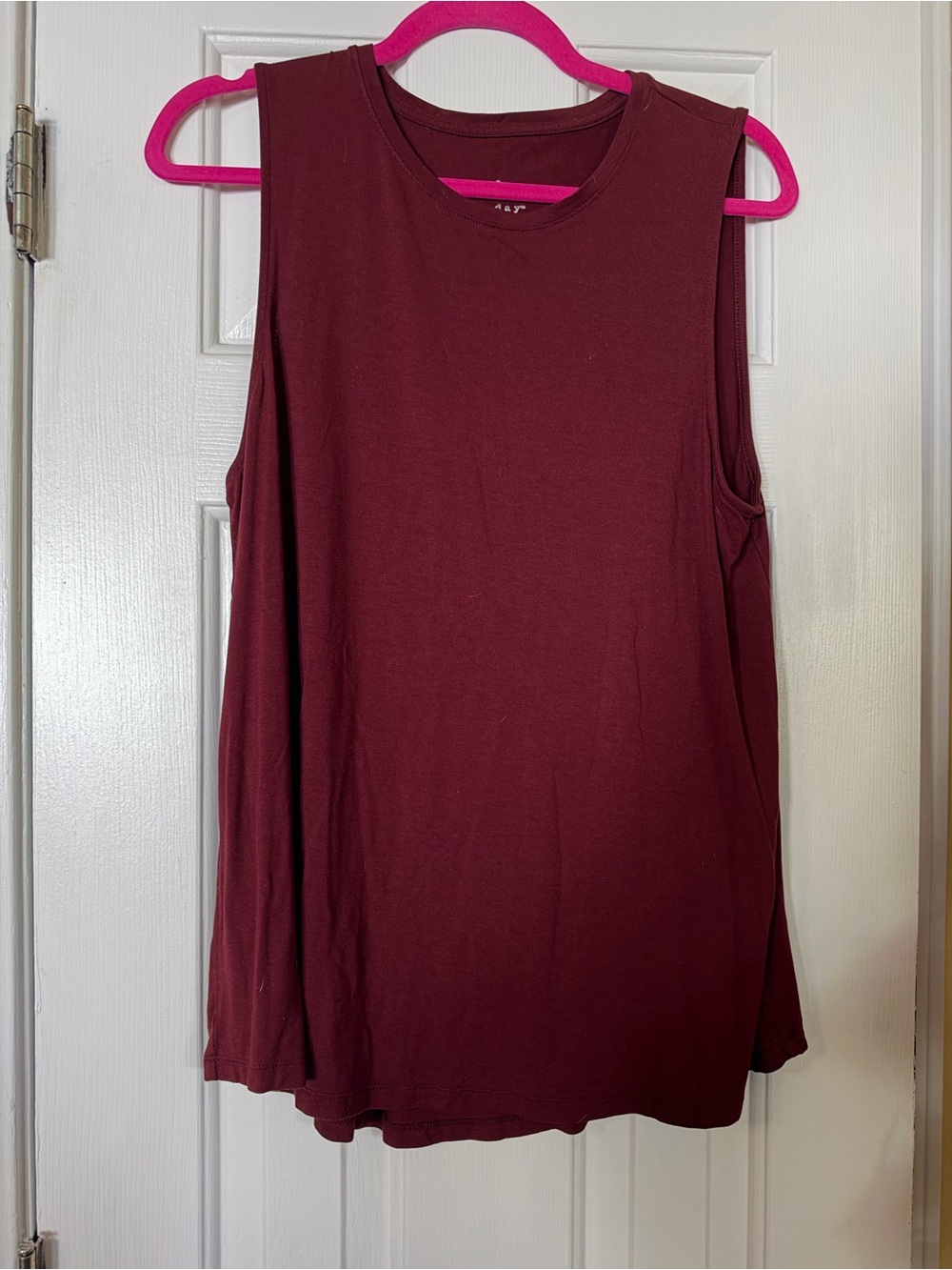 a new day Maroon Sleeveless Tank Top